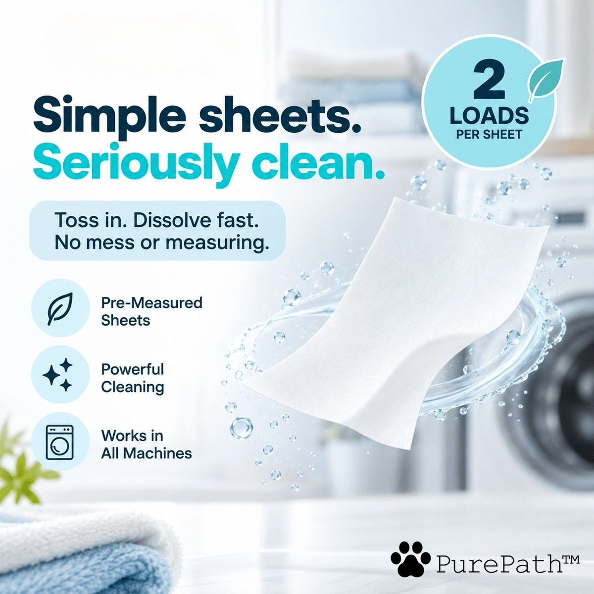 PurePath™ Laundry Detergent Sheets - PurePath™